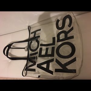 Michael Kors clear tote bag $65